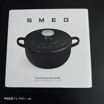 SMEG gietijzeren braadpan – 24 cm  beschikbaar voor biedingen
