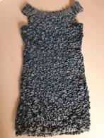 Vintage jr 90 popcorn denim spijker jurk blauw S +adv moscow, Blauw, Vintage kleding, Ophalen of Verzenden, Zo goed als nieuw
