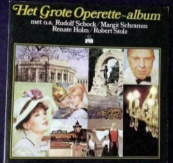 LP elpee; grote operette-album; Schock, Schramm, Holm, Stolz beschikbaar voor biedingen