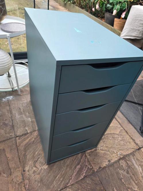 Ikea alex ladeblok ladekast blauw / groen, Huis en Inrichting, Kasten | Ladekasten, Zo goed als nieuw, Minder dan 100 cm, Minder dan 50 cm