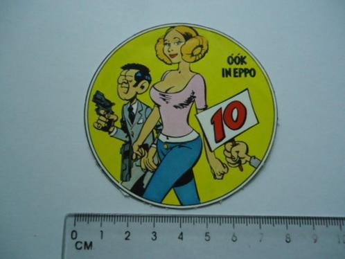 sticker oud Eppo Agent 327 pinup strip Martin Lodewijk pep, Verzamelen, Stickers, Zo goed als nieuw, Bedrijf of Vereniging, Verzenden