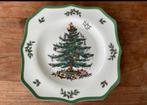 Spode christmas tree kerst vierkant bord/schaal, Antiek en Kunst, Ophalen of Verzenden
