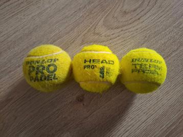 Padelballen head dunlop pro team world padel tour tennisbal beschikbaar voor biedingen