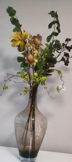 Grote vaas met kunstbloemen, Ophalen, Zo goed als nieuw