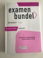 Examenbundel 2018/2019 vmbo gt/mavo Wiskunde, Ophalen of Verzenden, Zo goed als nieuw, Wiskunde A, VMBO