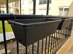 Plantenbak balkon 4 stuks, Ophalen, Kunststof, Tuin, Zo goed als nieuw