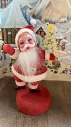 Vintage flocked kerstman jaren ‘60, Ophalen of Verzenden, Gebruikt