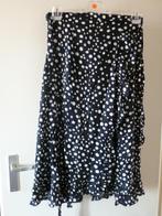 RUFFLE wikkel ZOMER rok POLKA DOT 42 - GRATIS ZEND, Nieuw, Maat 42/44 (L), Knielengte, Zwart