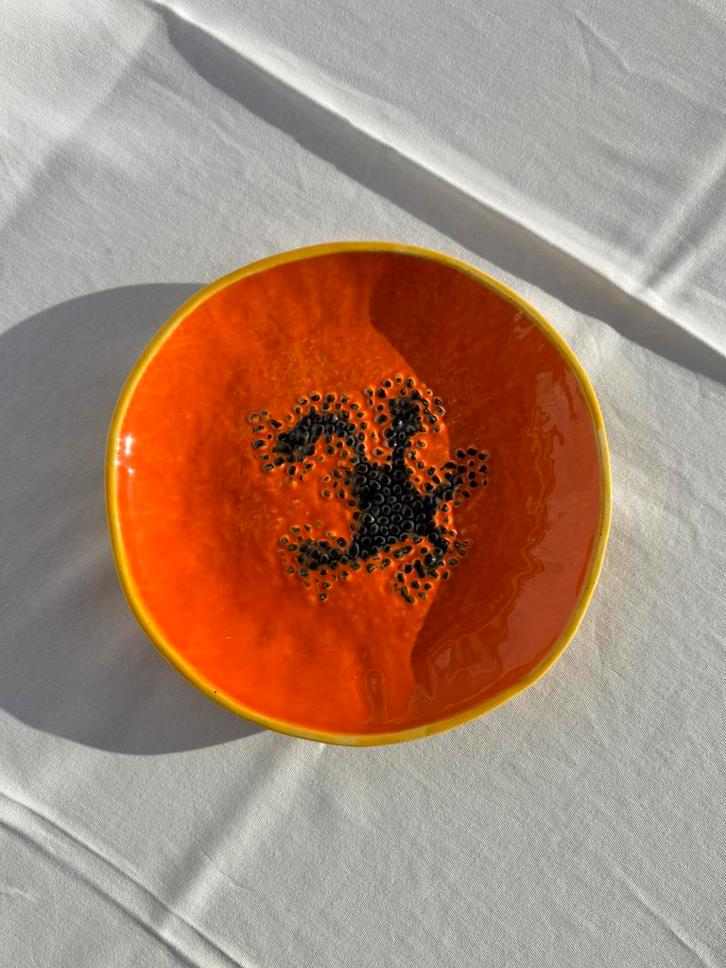 NIEUW Bordallo Pinheiro Papaya bordje, Huis en Inrichting, Keuken | Servies, Nieuw, Kom(men), Overige stijlen, Ophalen of Verzenden