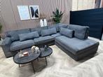XL Famanti Ribstof Hoekbank / Loungebank - Grijs - 312 x 250