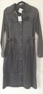 Denim jurk merk Elviva,  grijs/zwart, maat 42 Nieuw, Ophalen of Verzenden, Nieuw, Maat 38/40 (M), Zwart