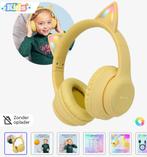Koptelefoon kids lichtgevende kattenoren Bluetooth, Ophalen of Verzenden, Zo goed als nieuw, Overige merken, Bluetooth