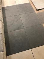 keramische terrastegels 60x60x2 cm antraciet gevlamd actie, Ophalen, Keramiek, Nieuw, 10 m² of meer