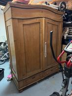 Grote Antieke Grenen linnenkast buffetkast kledingkast, Antiek en Kunst, Ophalen of Verzenden