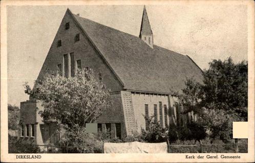 Dirksland Kerk der geref. Gemeente, Verzamelen, Ansichtkaarten | Nederland, Ongelopen, Zuid-Holland, 1920 tot 1940, Verzenden