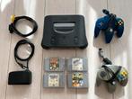 Complete N64 - 4 Games + 2 Controllers., Spelcomputers en Games, Ophalen of Verzenden, Zo goed als nieuw, Met 2 controllers