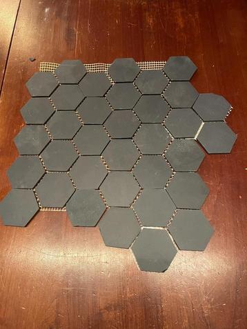 Winckelmans, hexagon, zwart mat, 5 x 5 cm beschikbaar voor biedingen