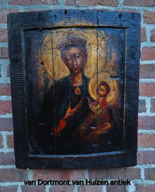 Russische icoon 19e eeuw., Antiek en Kunst, Antiek | Religie, Ophalen