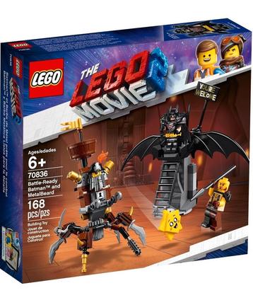 LEGO 70836 LEGO MOVIE 2 - Gevechtsklare Batman & Metaalbaard beschikbaar voor biedingen