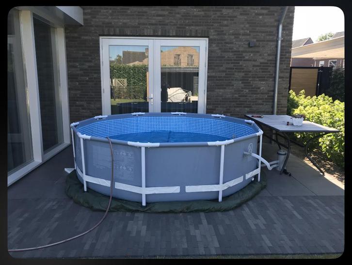 Intex prism 305 zwembad met veel toebehoren, Tuin en Terras, Zwembaden, Gebruikt, Opzetzwembad, Minder dan 80 cm, 200 tot 400 cm