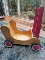 Houten loopwagen/poppenwagen Van Dijk toys, Ophalen, Zo goed als nieuw, Duw- of Trekspeelgoed