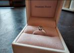 Diamond Point Ring 0,28ct - Witgoud - Maat 53, Wit, Ophalen of Verzenden, Met edelsteen, Dame