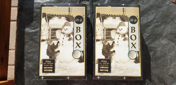 Sneeuwpop box (2 stuks) nieuw, Hobby en Vrije tijd, Knutselen, Nieuw, Materiaal, Ophalen