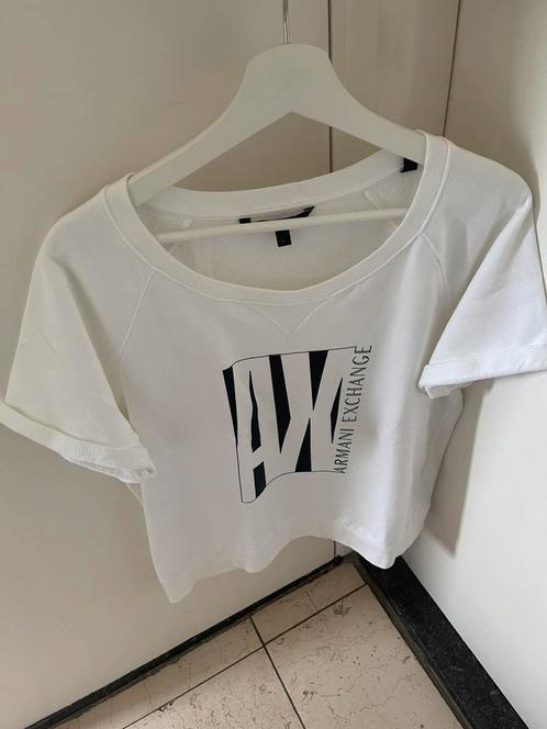 Armani Exchange trui maat L, Kleding | Dames, Truien en Vesten, Zo goed als nieuw, Wit, Verzenden