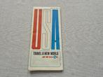 Vintage plattegrond VS uit 1966, Boeken, Atlassen en Landkaarten, Gelezen, Overige gebieden, Ophalen of Verzenden, Landkaart