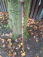 Oude wandelstok met europesestokplaatjes, Ophalen of Verzenden, Zo goed als nieuw