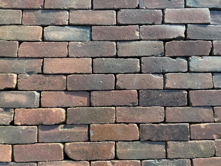 Oude Gebakken Klinkers, Dikformaat, Rood-Bruin, V19, Tuin en Terras, Tegels en Klinkers, Gebruikt, Klinkers, Keramiek, 10 m² of meer