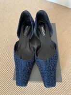 Dames feestschoenen met hak merk Desideri mt 41, Schoenen met lage hakken, Blauw, Ophalen of Verzenden, Zo goed als nieuw