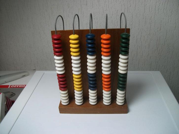 Groot telraam ringen, Kinderen en Baby's, Speelgoed | Houten speelgoed, Gebruikt, Ophalen of Verzenden