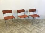 Martin Visser SE07 stoelen x3 (opknappers), Ophalen, Gebruikt, Metaal, Drie