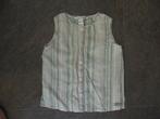 H&M roze / grijs / wit gestreepte top blous voor meisje 92 9, Gebruikt, Meisje, H&M, Ophalen of Verzenden