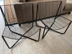 Zwarte vintage Niels Gammelgaard draadstaal stoelen, Huis en Inrichting, Stoelen, Ophalen, Zo goed als nieuw