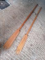 Lange houten roeiriemen, 240cm, Watersport en Boten, Peddels, Gebruikt, Ophalen