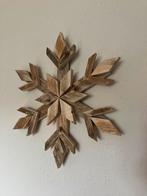 Handgemaakte Houten Kerstster Sneeuwvlok NIEUW, Diversen, Ophalen of Verzenden, Nieuw