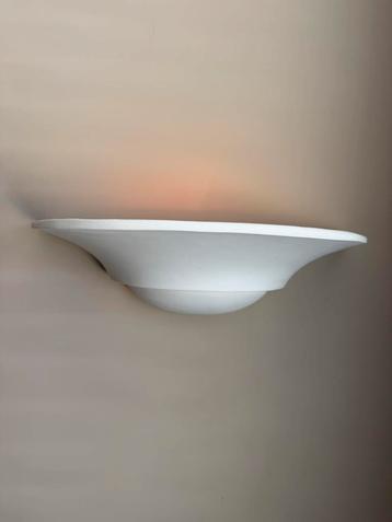 2 Nieuwe Gips Wandlampen - Overschilderbaar beschikbaar voor biedingen