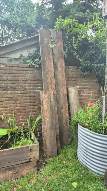 Mooie dikke balken voor een moestuin/plantenbak beschikbaar voor biedingen
