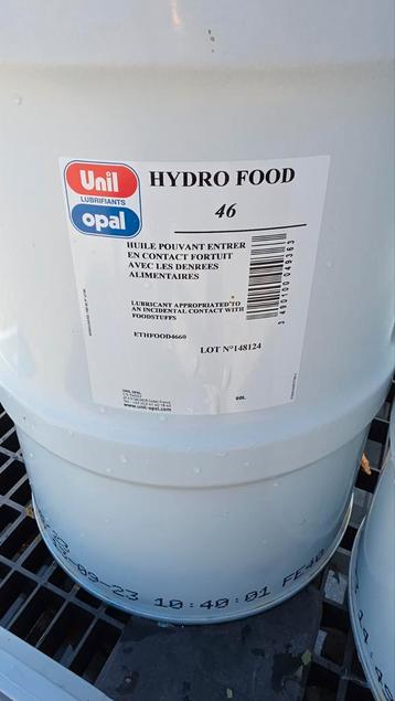 Hydro Food hv46 - 60L 4x  Voedselveilige Hydraulische Olie beschikbaar voor biedingen