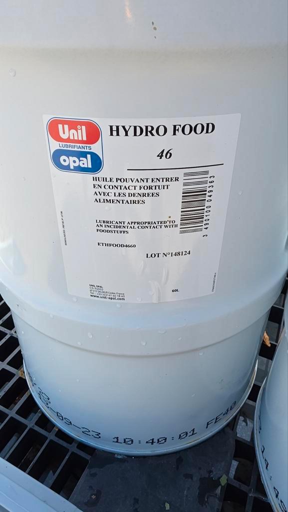 Hydro Food hv46 - 60L 4x  Voedselveilige Hydraulische Olie, Zakelijke goederen, Overige Zakelijke goederen, Ophalen