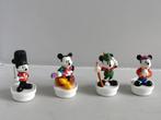 Nestle doppen, met Mickey en Minnie Mouse (4 stuks), Ophalen of Verzenden, Mickey Mouse, Zo goed als nieuw, Beeldje of Figuurtje