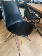 Industriële zwarte stoelen, Ophalen, Gebruikt, 50 tot 100 cm, Metaal