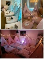 Tipi tenten voor slaapfeest, kinderfeest te huur €4,-, Ophalen, Zo goed als nieuw