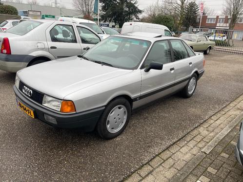 Audi 80 1.8 S U9 1991 Grijs [UNIEKE AUTO EN KM-STAND], Auto's, Audi, Particulier, Open dak, Trekhaak, Benzine, Sedan, Handgeschakeld