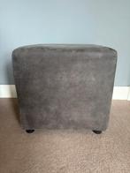 Mooie antraciet hocker 46x46 cm, Huis en Inrichting, Minder dan 50 cm, Vierkant, Minder dan 50 cm, Ophalen of Verzenden
