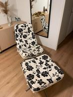 Ikea Havberg Fauteuil en voetenbank, Huis en Inrichting, Fauteuils, Verzenden, Gebruikt, Stof