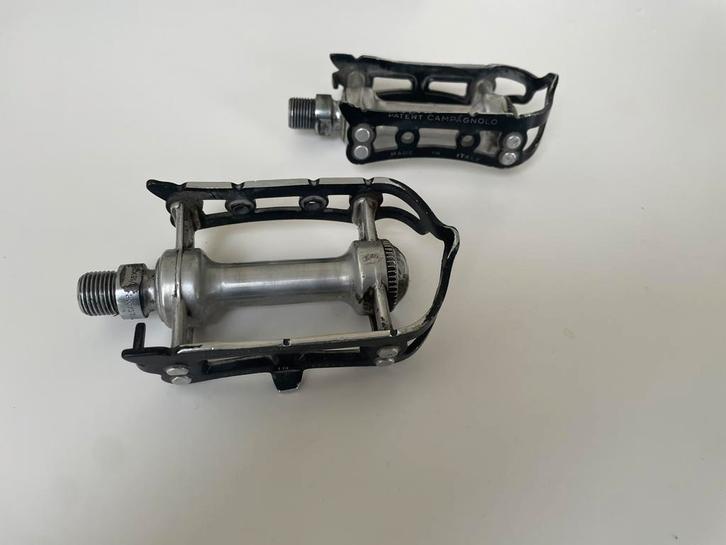 Campagnolo Super record pedalen, Fietsen en Brommers, Fietsonderdelen, Gebruikt, Racefiets, Crankstel of Pedalen, Ophalen