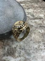 14k Gouden Massieve Mercedes Ring, Ophalen of Verzenden, Nieuw, Goud, Dame